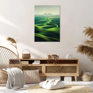 Schilderen op canvas - In de groene dalen - 70x100 cm