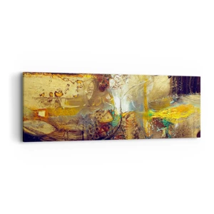 Schilderen op canvas - Koud, warmer, heet - 90x30 cm