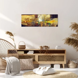 Schilderen op canvas - Koud, warmer, heet - 90x30 cm