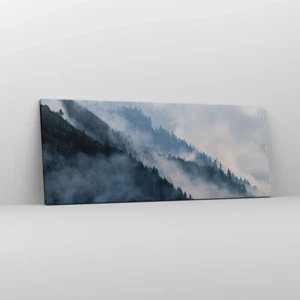 Schilderen op canvas - Mystiek van de bergen - 100x40 cm