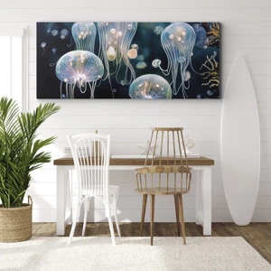 Schilderen op canvas - Ondferwaterbal - 100x40 cm