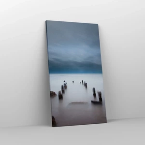 Schilderen op canvas - Peinzend meer - 45x80 cm