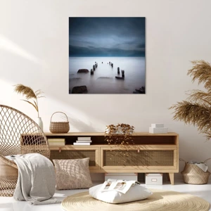 Schilderen op canvas - Peinzend meer - 70x70 cm