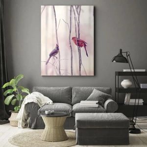 Schilderen op canvas - Verhaal van het roze woud - 65x120 cm