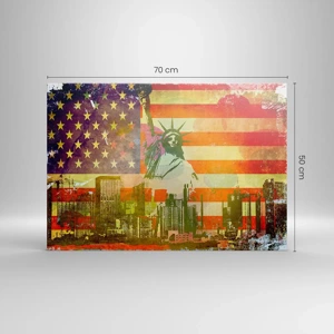 Schilderen op canvas - Viva America! - 70x50 cm