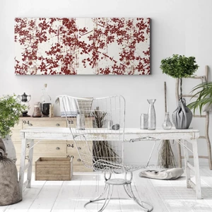 Schilderen op canvas - Zoals oud calico - 100x40 cm