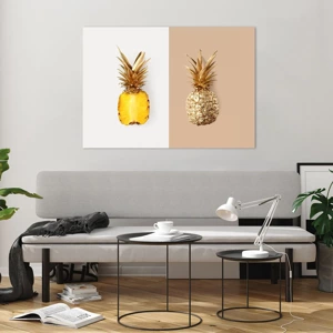 Schilderen op glas - Ananas voor ons - 100x70 cm