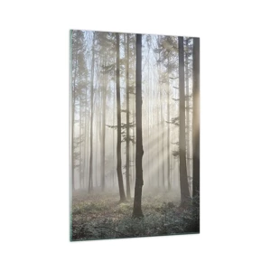 Schilderen op glas - De mist werd ook wakker - 70x100 cm