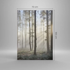 Schilderen op glas - De mist werd ook wakker - 70x100 cm