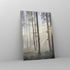 Schilderen op glas - De mist werd ook wakker - 70x100 cm