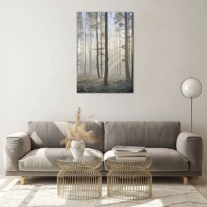 Schilderen op glas - De mist werd ook wakker - 70x100 cm