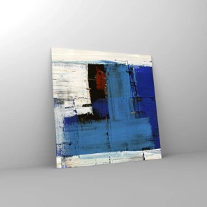 Schilderen op glas - Het geheim van blauw - 30x30 cm