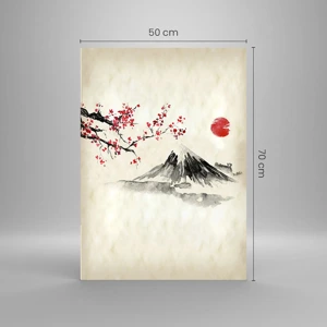 Schilderen op glas - Houd van Japan - 50x70 cm