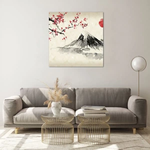 Schilderen op glas - Houd van Japan - 70x70 cm