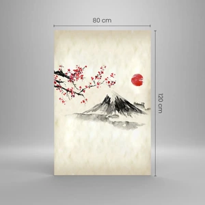 Schilderen op glas - Houd van Japan - 80x120 cm