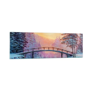 Schilderen op glas - Vier seizoenen - winter - 160x50 cm