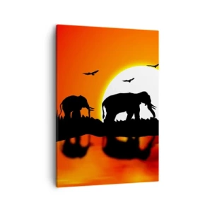 Schilderen op canvas - En 's avonds voor een drankje - 50x70 cm