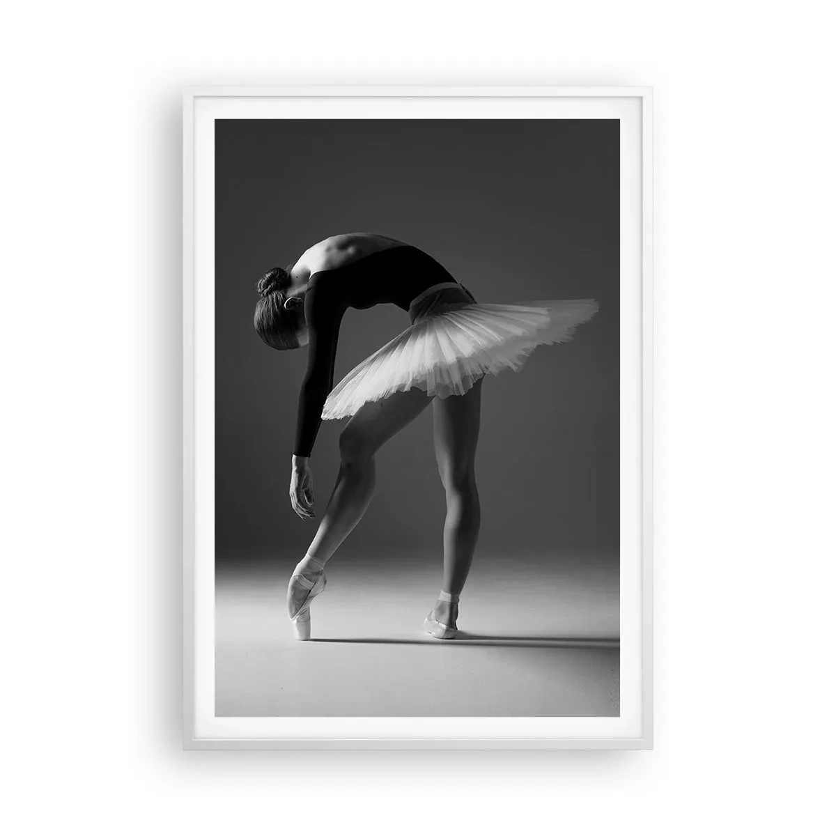 Poster in een witte lijst - Bella ballerina - 70x100 cm