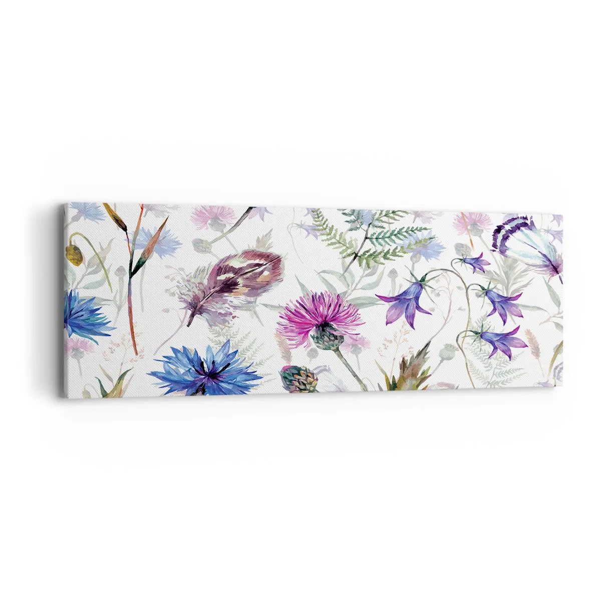 Schilderen op canvas - Pools herbarium - 90x30 cm