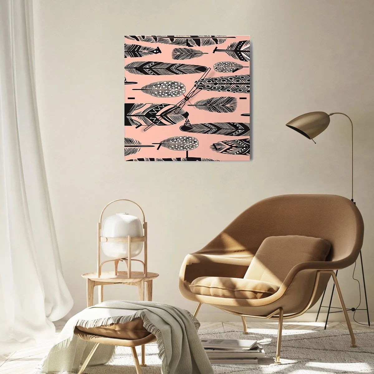 Wandklok - Klok - Indiase collectie - 40x40 cm