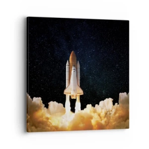 Schilderen op canvas - Advertentie astra! - 40x40 cm