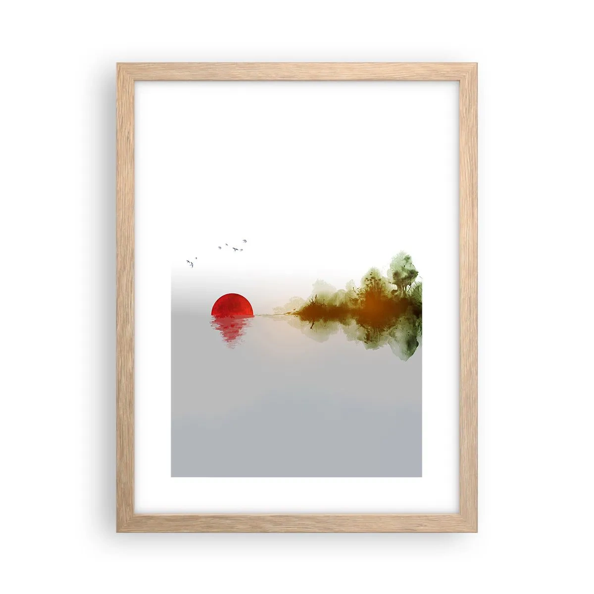 Een poster in een licht eiken lijst - Een belofte van vrede - 30x40 cm