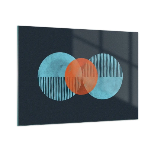 Schilderen op glas - Symmetrische compositie - 100x70 cm