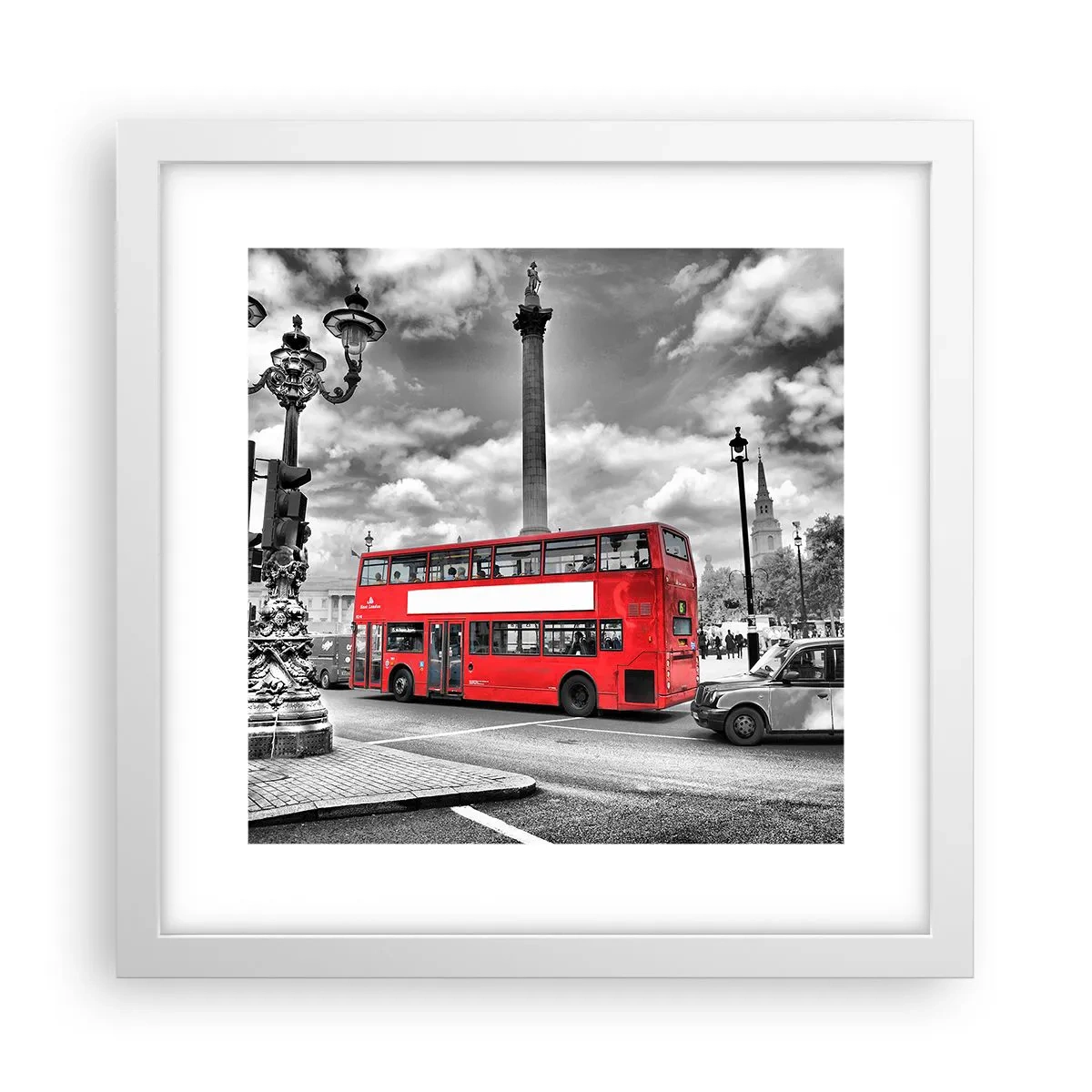 Poster in een witte lijst - De echte bloedbaan van de stad - 30x30 cm