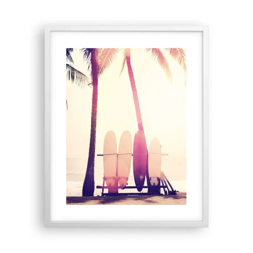 Poster in een witte lijst - Het wordt een geweldige dag - 40x50 cm