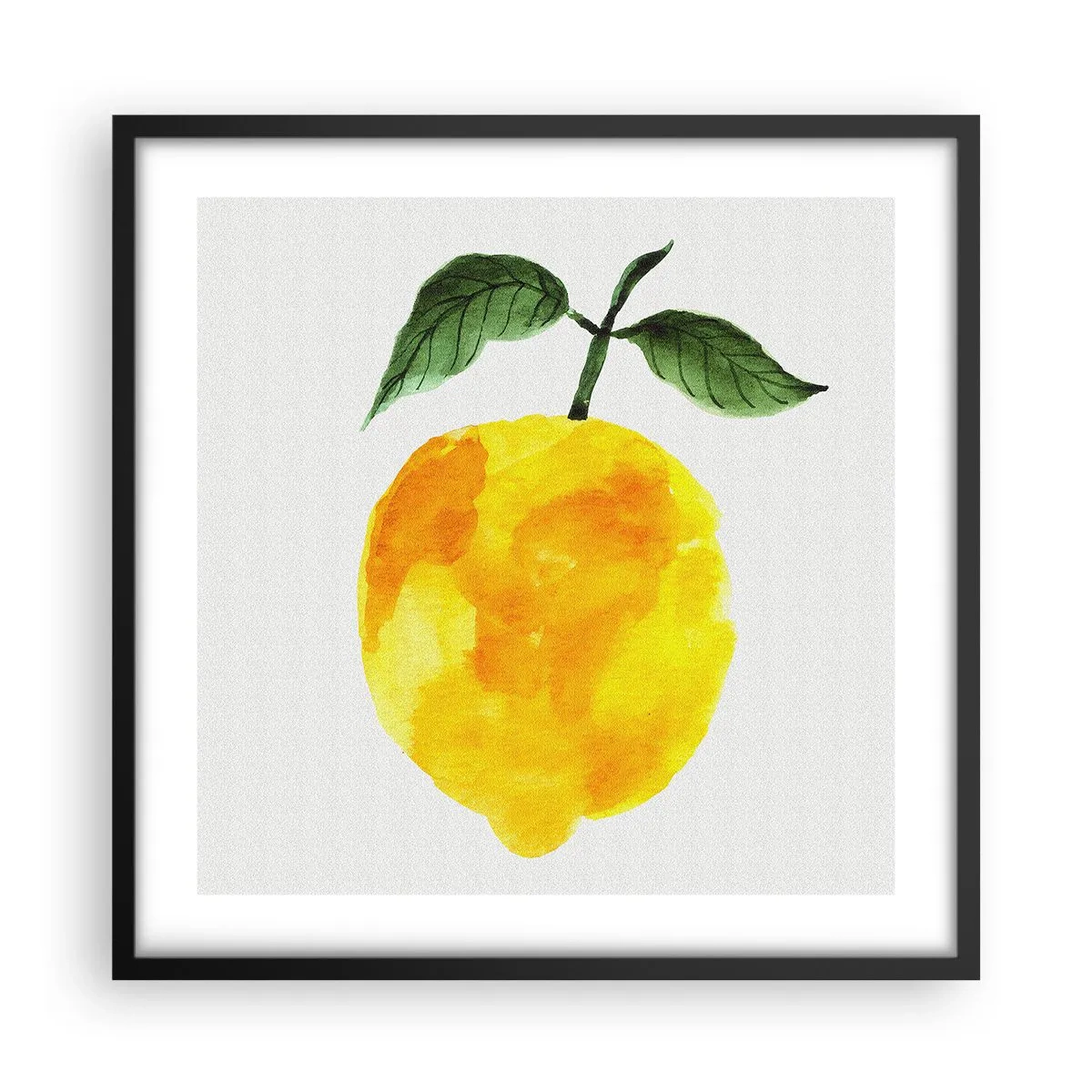 Poster in een zwarte lijst - Hoe proef je de zon? - 50x50 cm