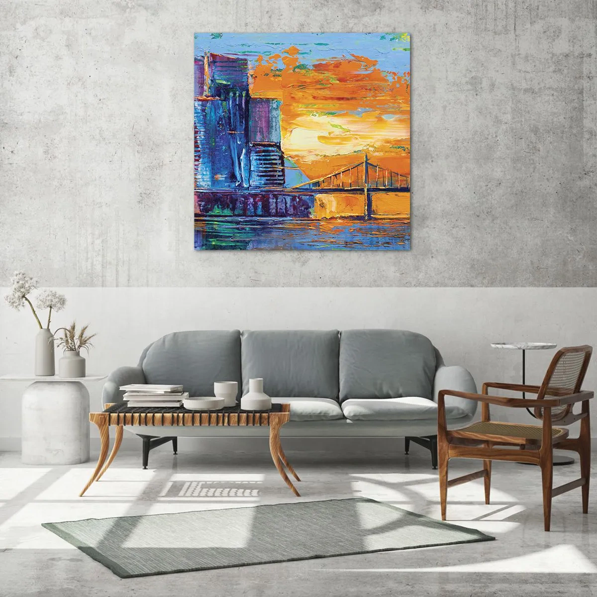 Schilderen op glas - Cultuur en natuur - 70x70 cm