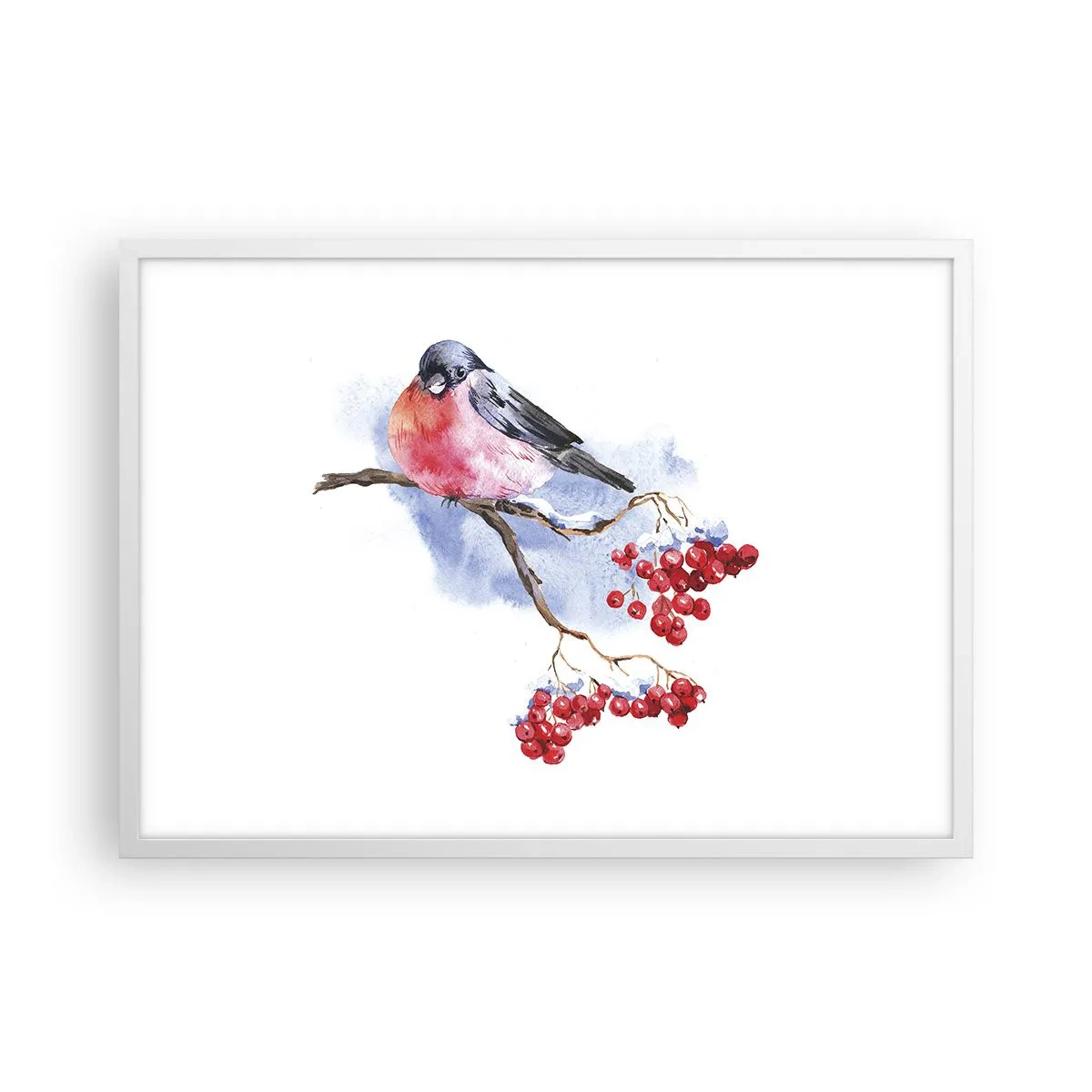 Poster in een witte lijst - Winter in kleur - 70x50 cm