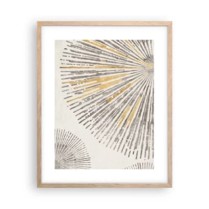Een poster in een licht eiken lijst - De schoonheid van de straal - 40x50 cm