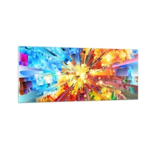 Schilderen op glas - In medias res - 100x40 cm