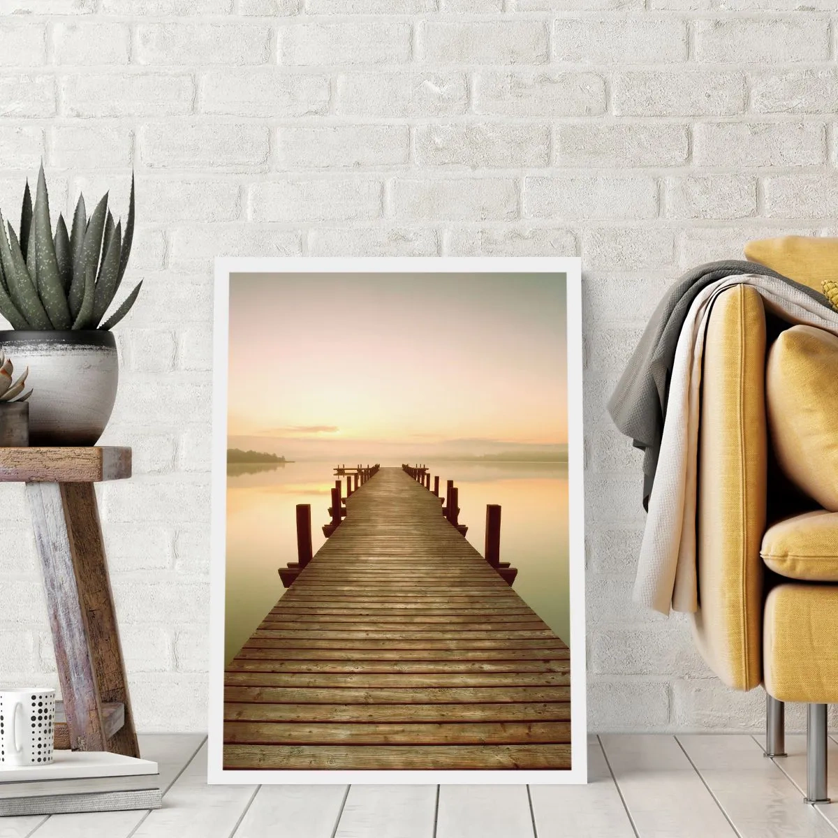Poster - Aanbreken van de dag, licht - 70x100 cm