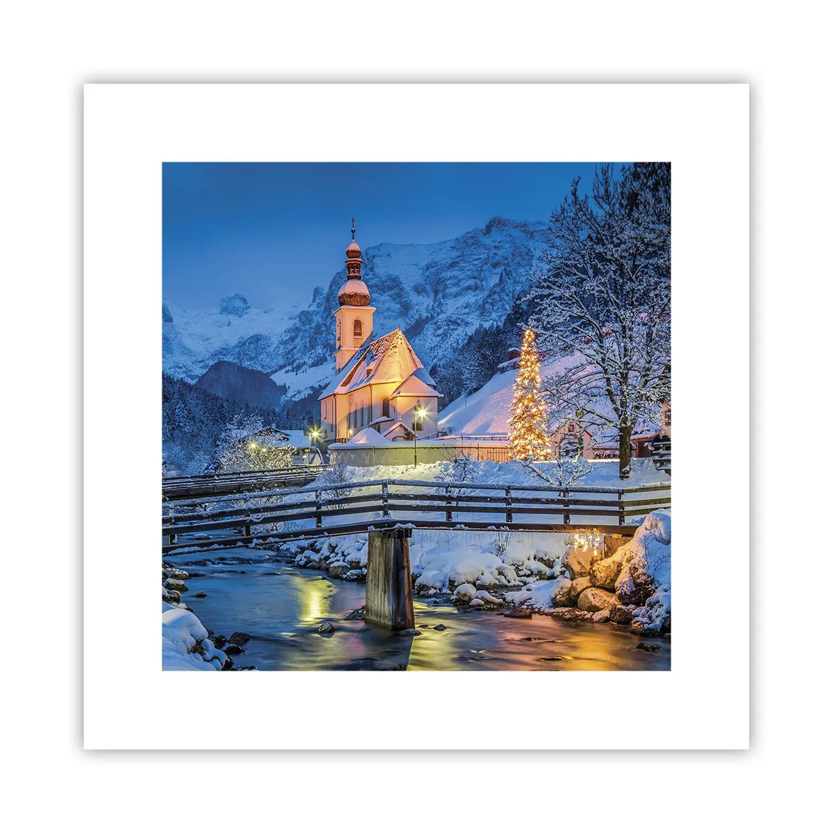 Poster - Kerstgeest - 30x30 cm