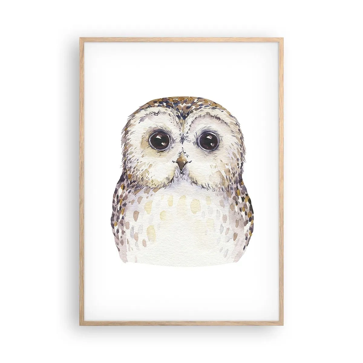 Een poster in een licht eiken lijst - Kijk in mijn ogen - 70x100 cm