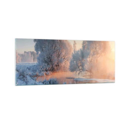 Schilderen op glas - Alles in het kristal schijnt in de zon - 100x40 cm