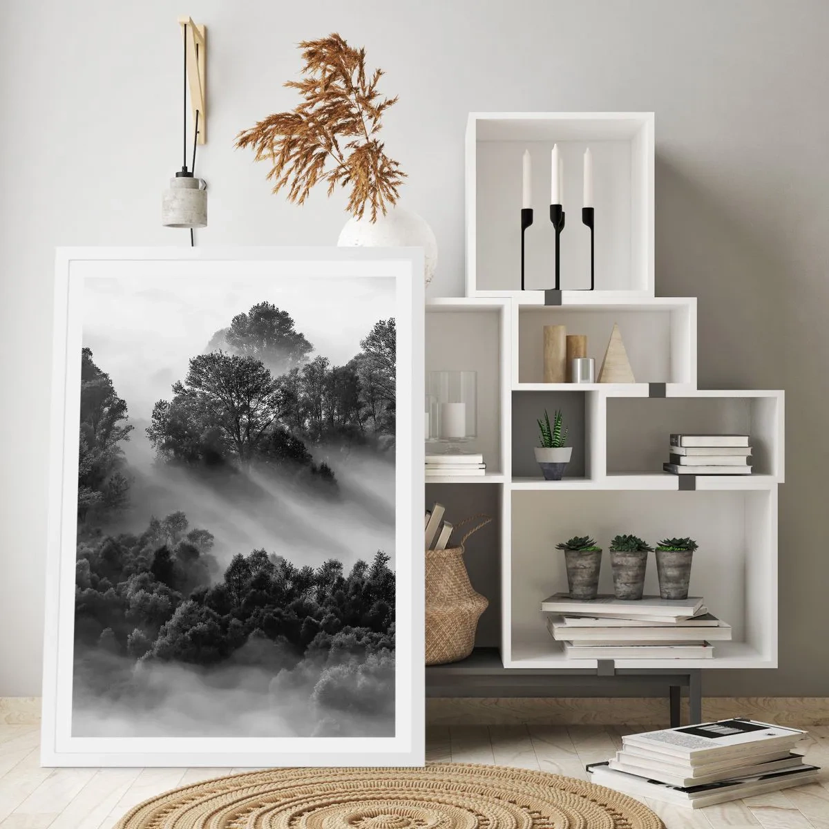 Poster in een witte lijst - Opstaand uit de slaap - 30x40 cm