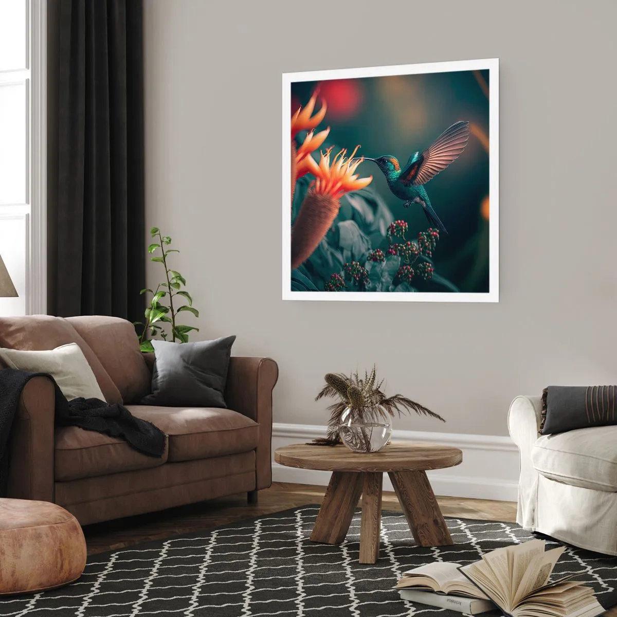Poster - een werkelijk kleurrijk leven - 50x50 cm