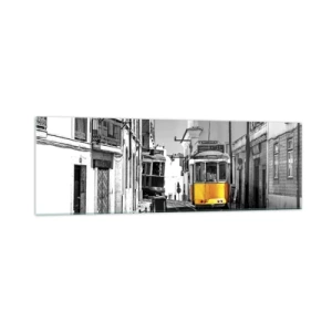 Schilderen op glas - De geest van Lissabon - 160x50 cm