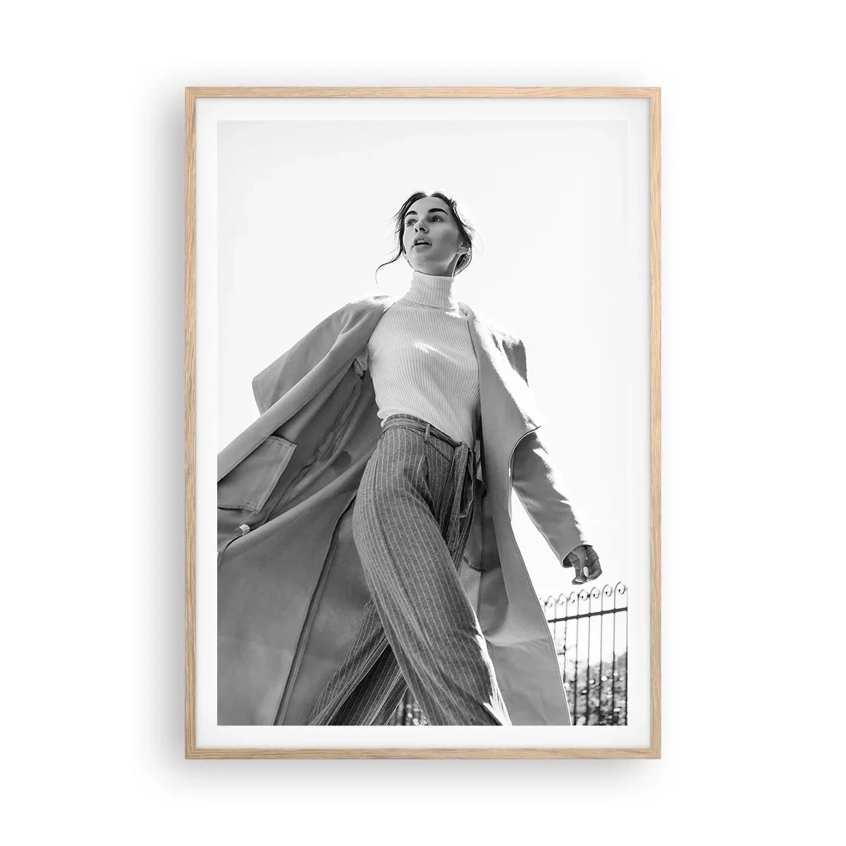 Een poster in een licht eiken lijst - Ga je mee? - 70x100 cm