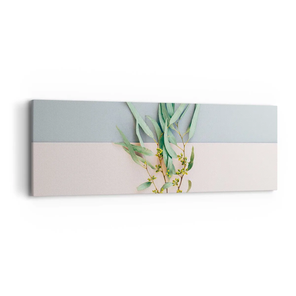 Schilderen op canvas - Subtiliteit in pastelkleuren - 90x30 cm