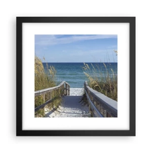 Poster in een zwarte lijst - In de zon, in de wind - 30x30 cm