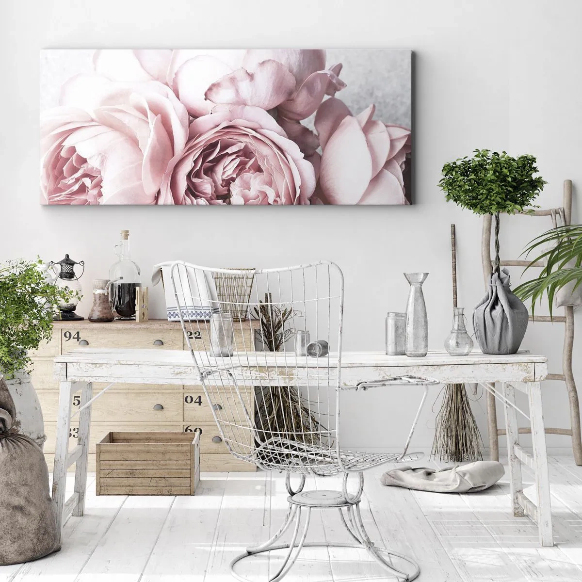 Schilderen op canvas - Voor romantici - 100x40 cm