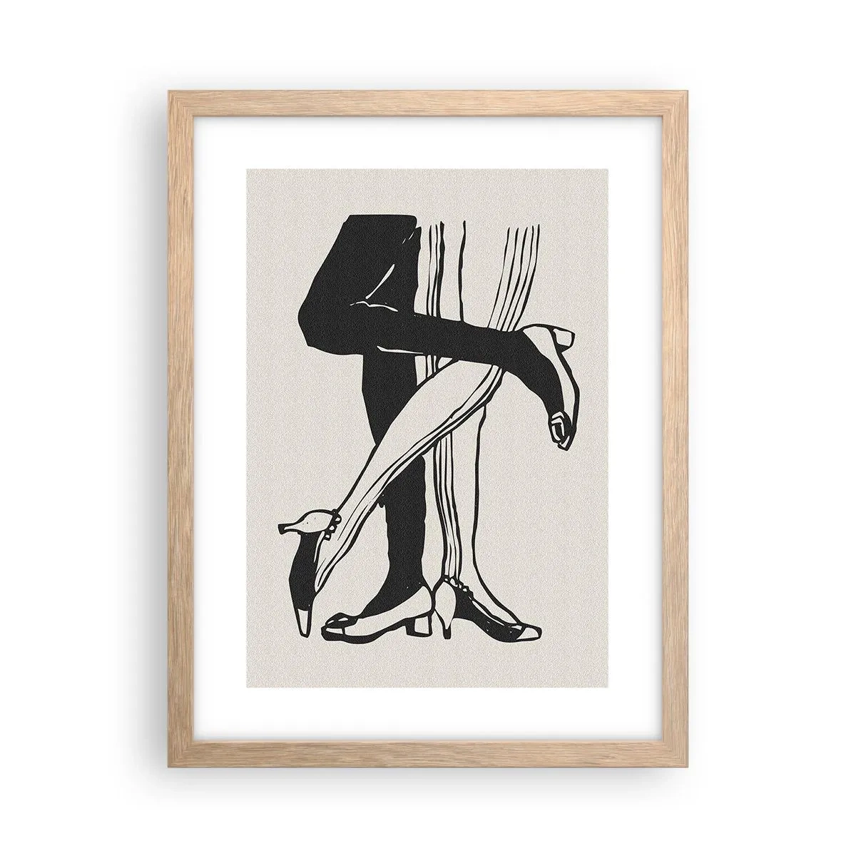 Een poster in een licht eiken lijst - Een vrouwelijk attribuut - 30x40 cm