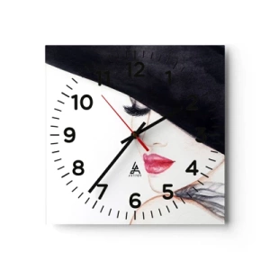 Wandklok - Klok - Elegantie en sensualiteit - 40x40 cm