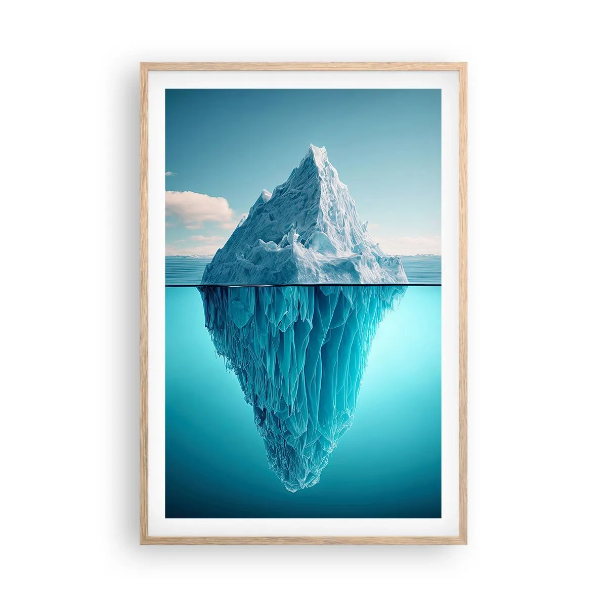 Een poster in een licht eiken lijst - Koningin van het ijs - 61x91 cm