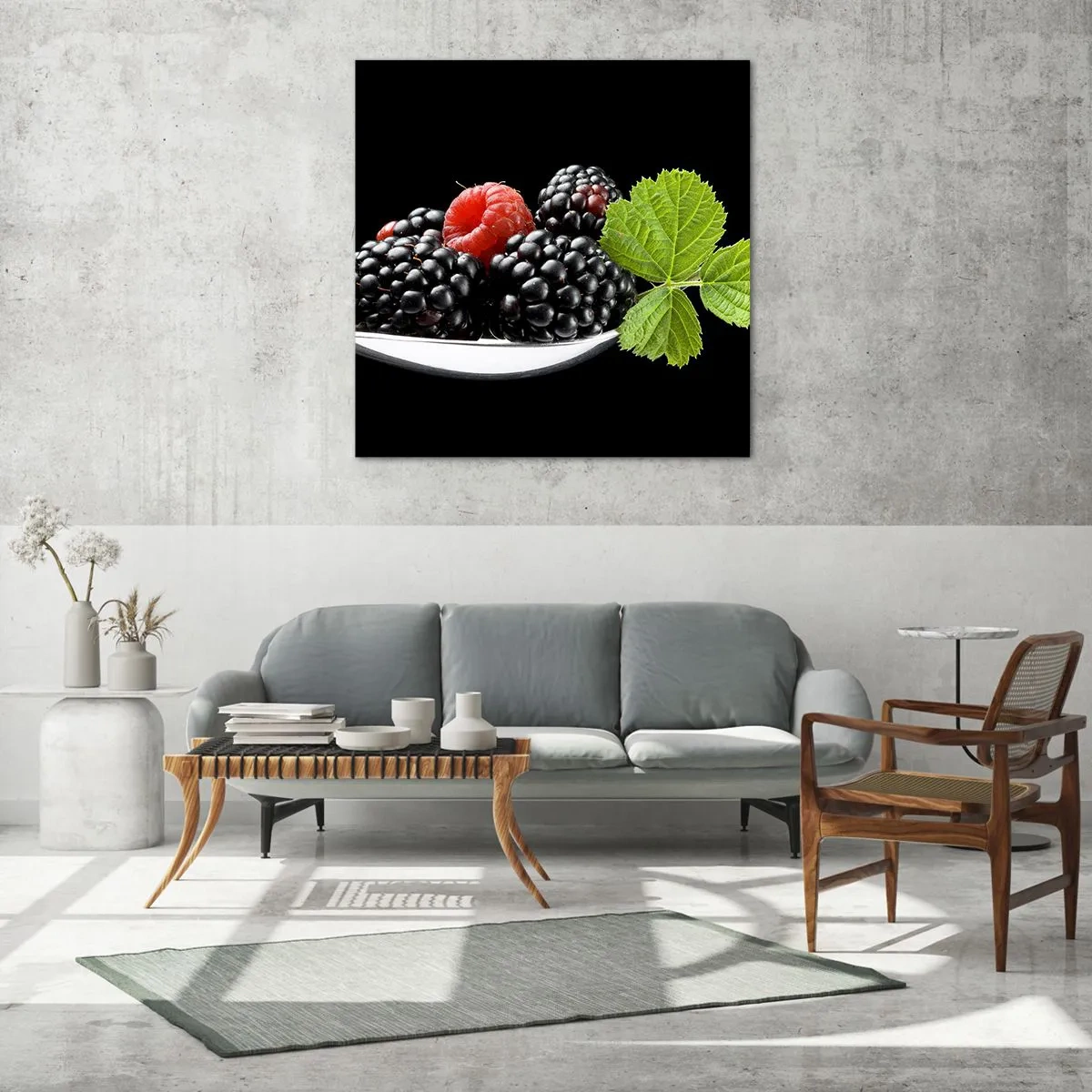 Schilderen op glas - De smaak van versheid - 50x50 cm