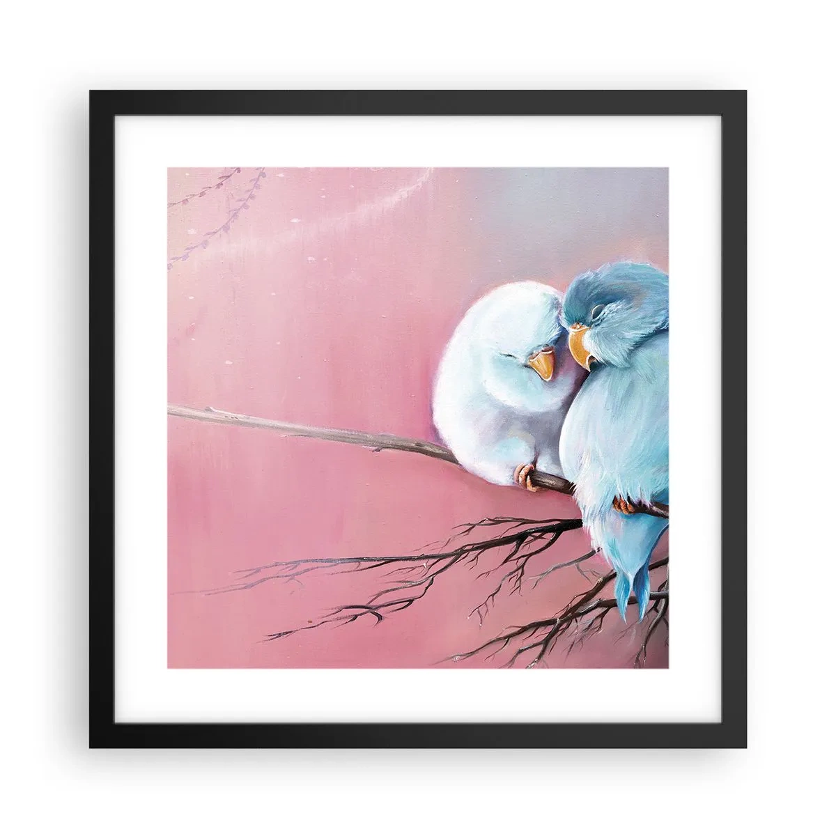 Poster in een zwarte lijst - Wat kan ik hier toevoegen? ... - 40x40 cm